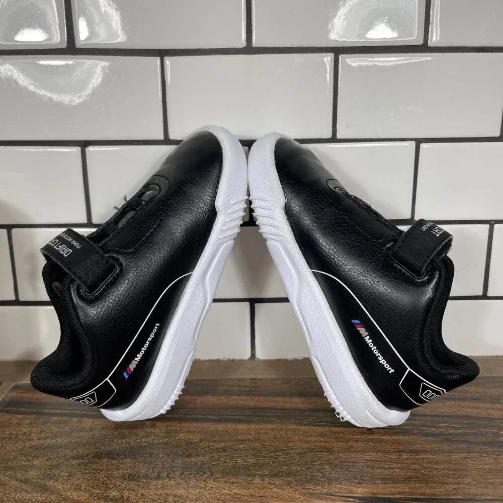 Puma BMW MMS Drift Cat Delta V Infant Boys Size 7C Shoes Black Slip On Sneakers